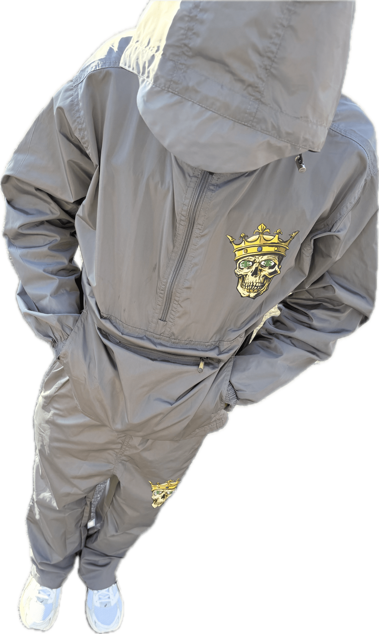 Grey Windbreaker Set