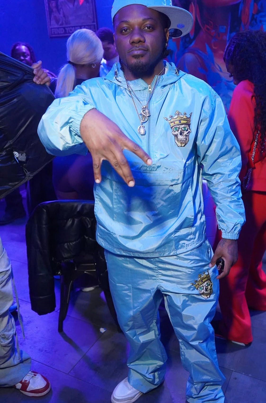 Men Windbreaker Aura Suit